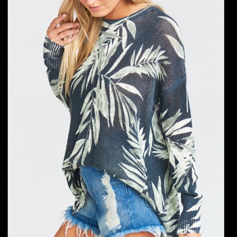 Show Me Your Mumu Bonfire Sweater - in Forever Sage Knit